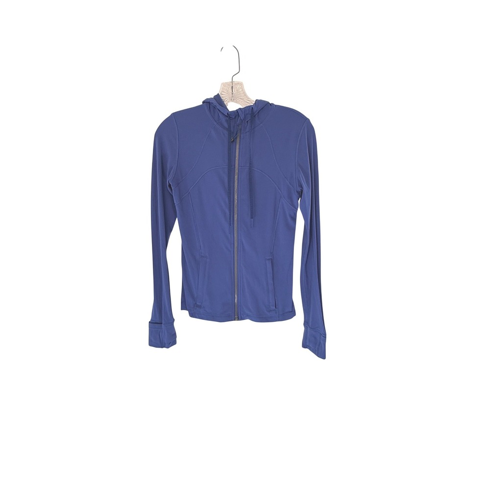 Lululemon Hooded Define Jacket Blue Women's Workout Active Gym Stretch Size 6